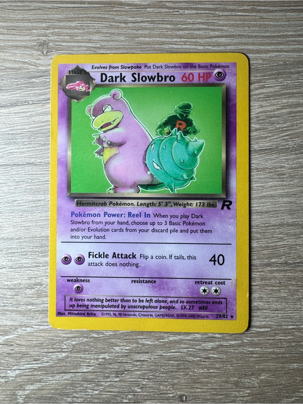 Dark Slowbro #29/Pokemon Team Rocket